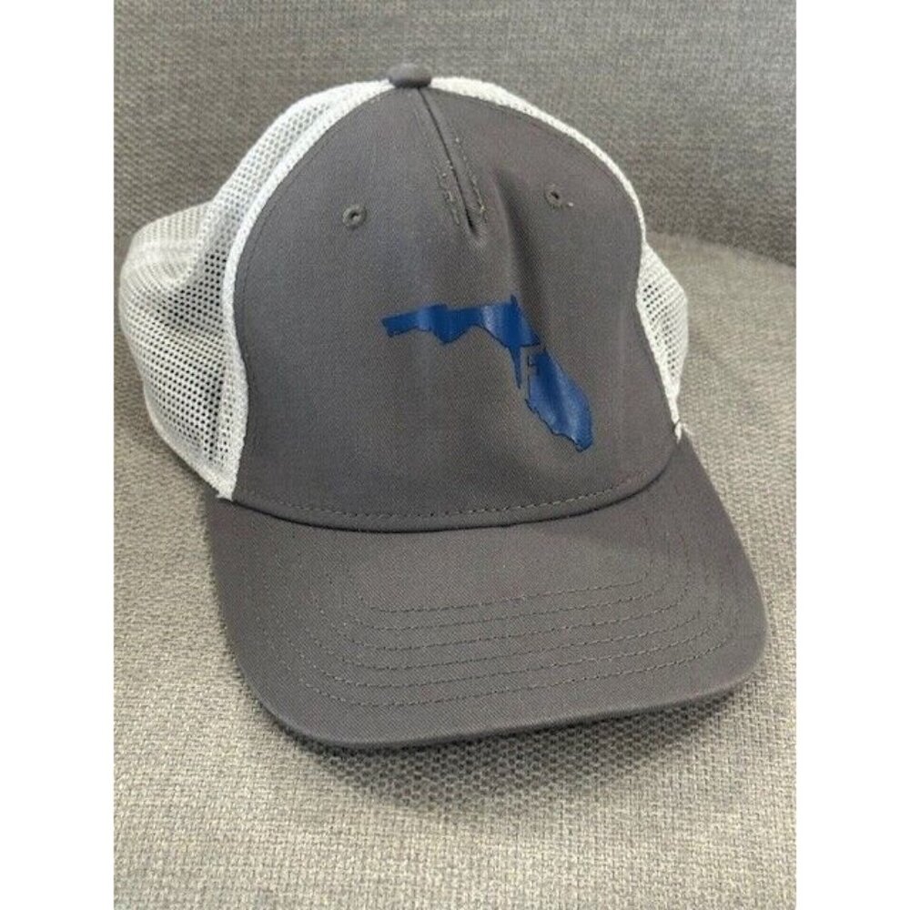Florida Gators NCAA Top of the World Gray White Mesh Snapback Adjustable Hat FL
